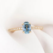 Maria Ring, 1.17ct Blue Montana Sapphire