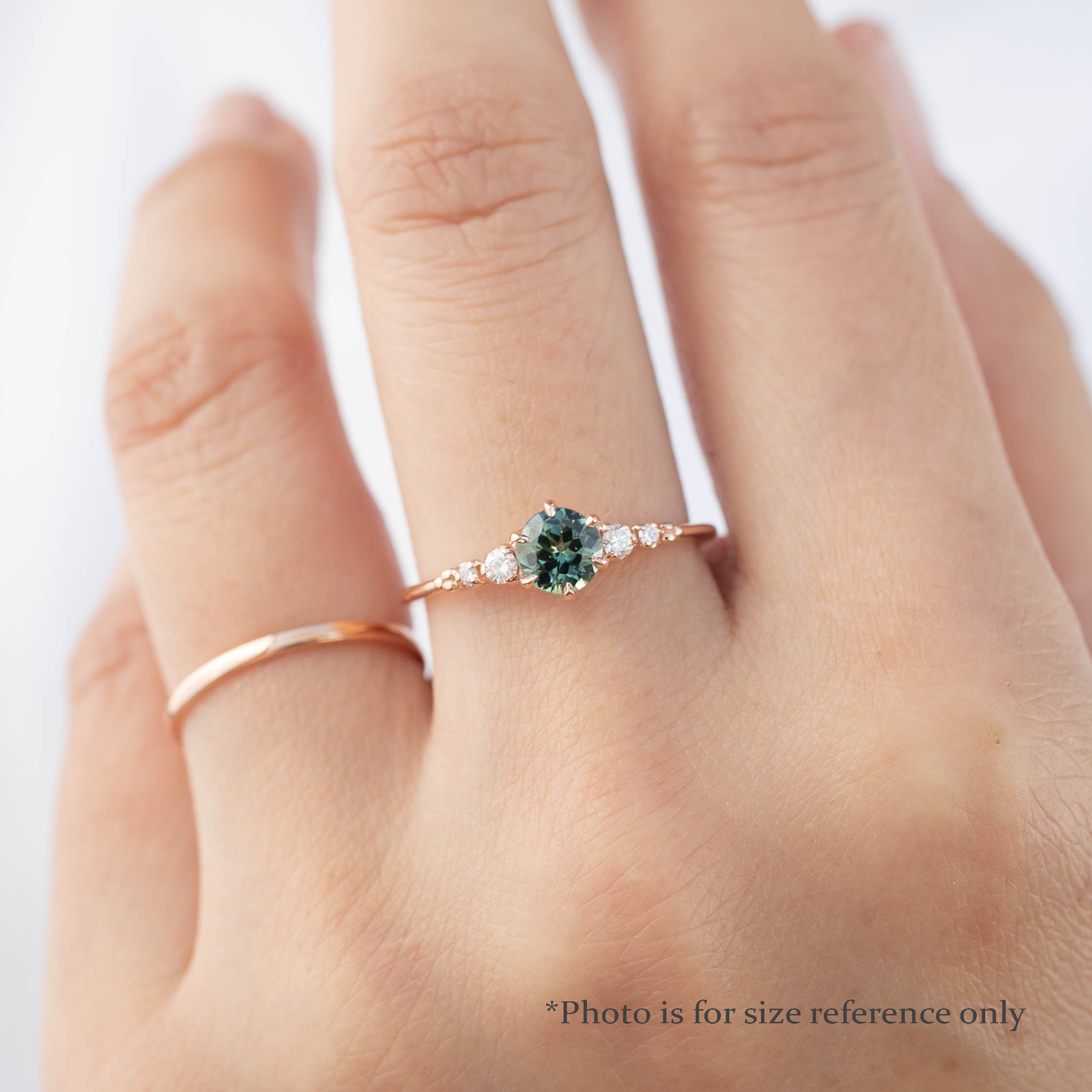 Estel Fleur Ring, 0.60ct Montana Sapphire