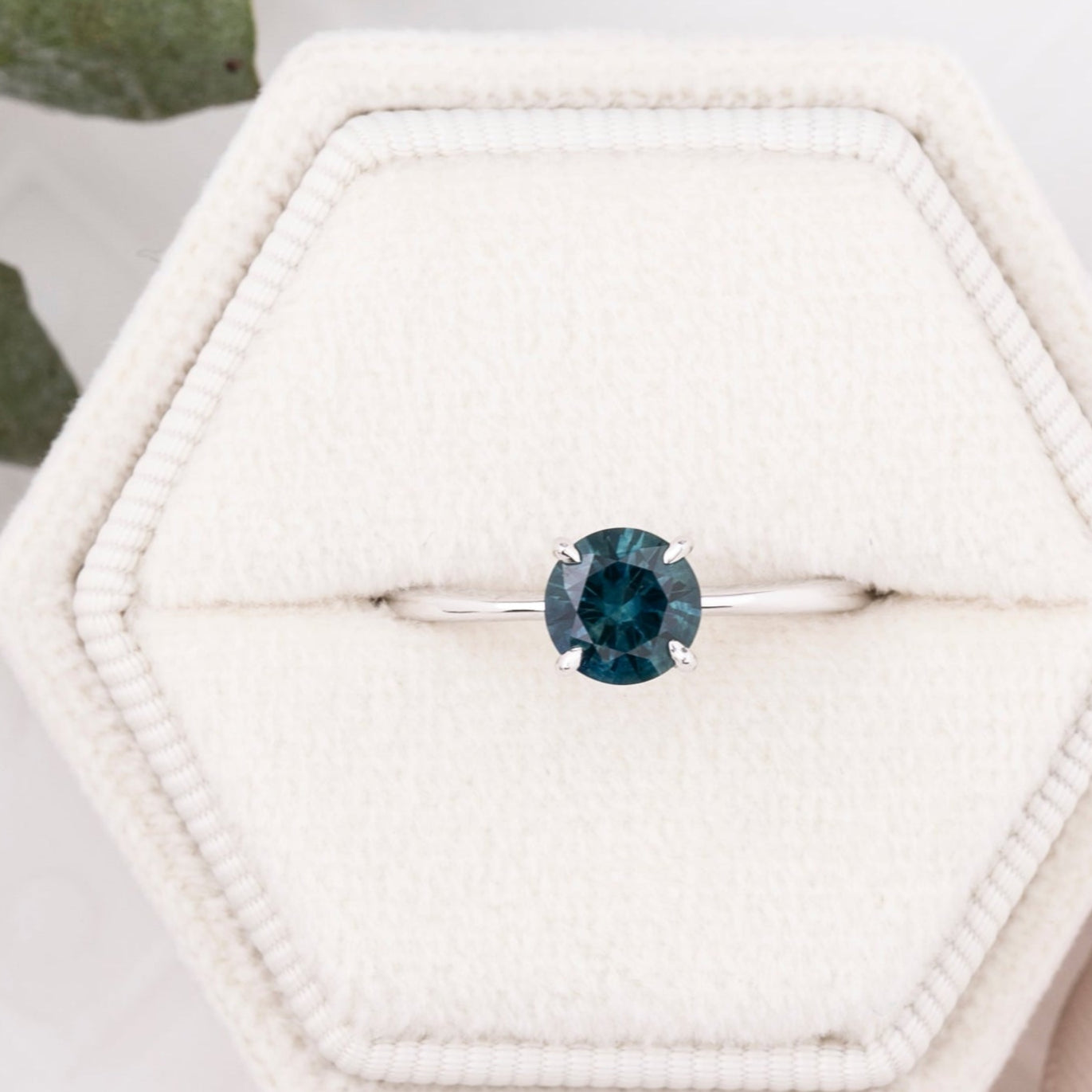 Nina Ring, 0.91ct Montana Sapphire