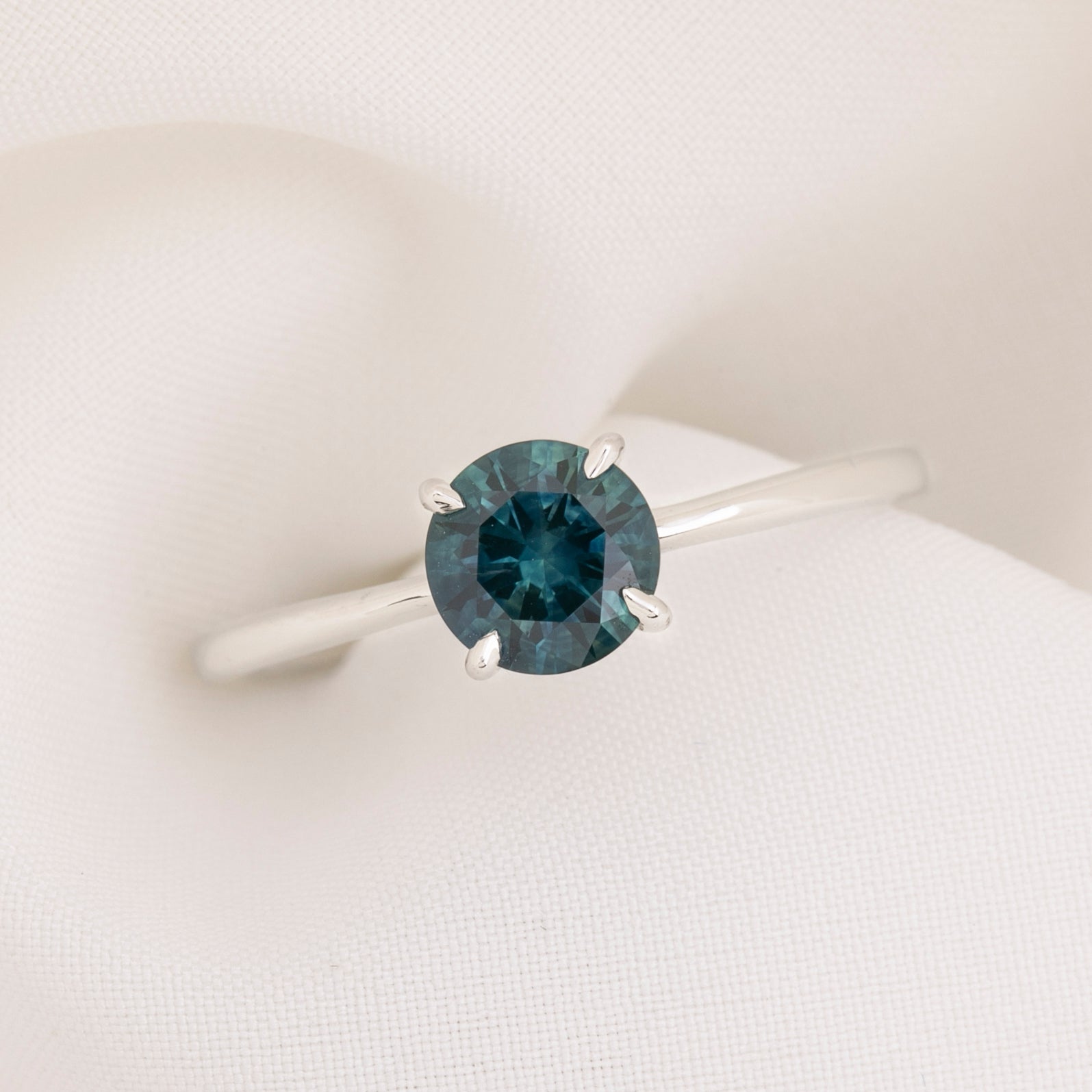 Nina Ring, 0.91ct Montana Sapphire