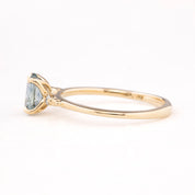 Estel Fleur Ring, 1.29ct Montana Sapphire, oval shape gemstone