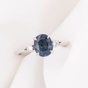 【一点物】エステルリング ・1.87ct・非加熱アフリカ産ブルーサファイア・K14WG