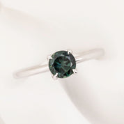 【即日配送】サラリング ・0.82ct・クイーンズランド産ブルーグリーンサファイア・K14WG