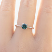 【即日配送】サラリング ・0.82ct・クイーンズランド産ブルーグリーンサファイア・K14WG