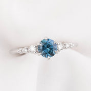 Estel Fleur Ring, 0.72ct Montana Sapphire