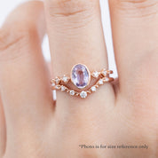 Celeste Ring, Madagascar Sapphire of your choice, oval shape gemstone