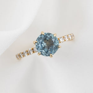 Maria Luxe Grand Ring, 2.06ct Montana Sapphire