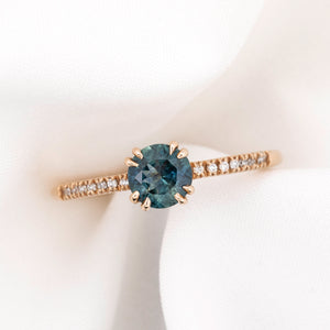 Sabrina Ring, 0.76ct Montana Sapphire