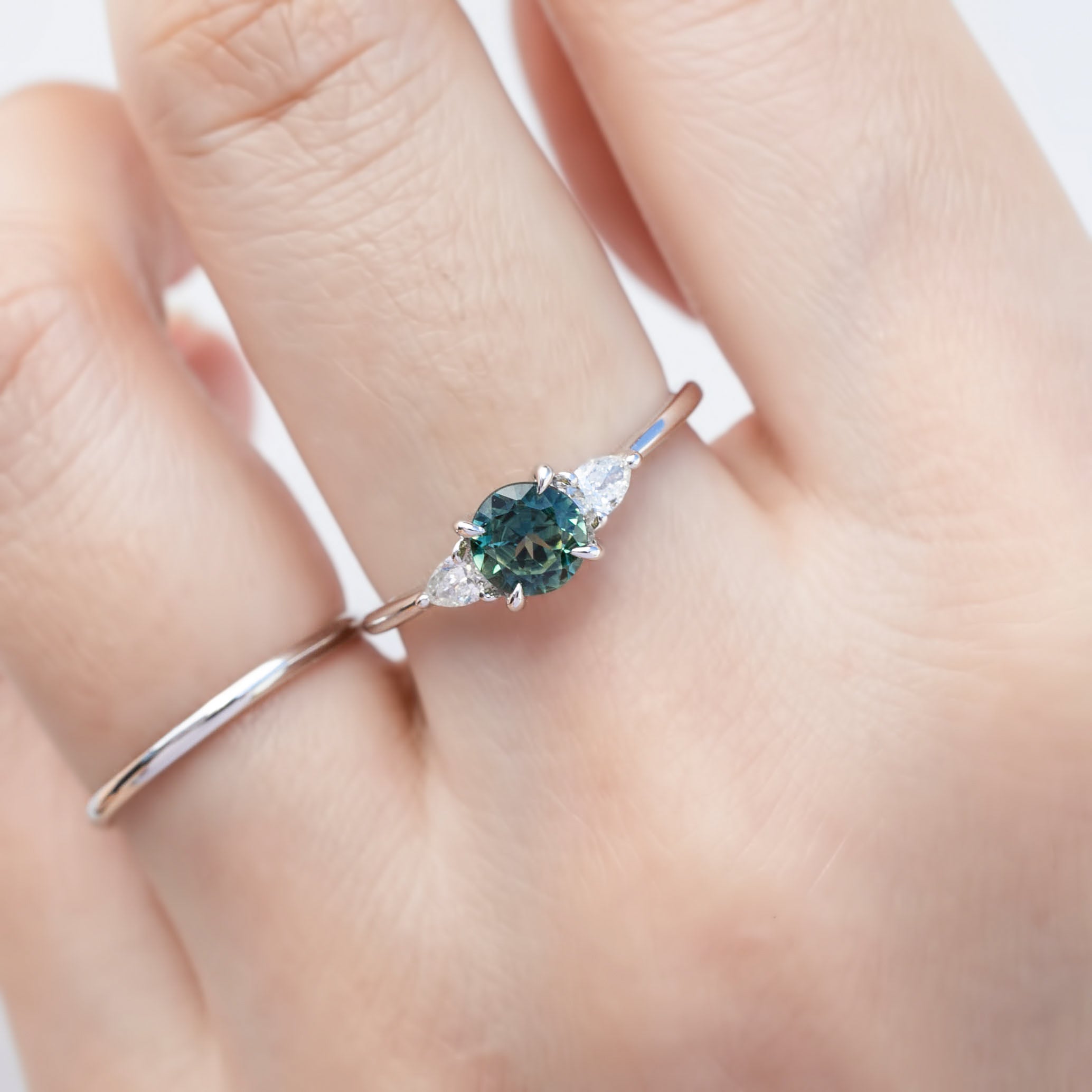 Olivia Ring, 5.5mm Queensland Sapphire of your choice