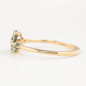 Seven Stones Sapphire Stardust Cluster Ring