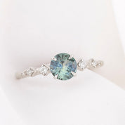 Celeste Ring, 0.73ct Parti Blue Montana Sapphire