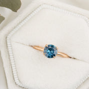 Sara Ring, 0.89ct Montana Sapphire