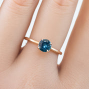 Sara Ring, 0.89ct Montana Sapphire