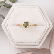 【一点物】エステルリング ・1.05ct・加熱モンタナ産グリーンエメラルドサファイア・K14YG