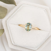 Floryn Ring, 1.19ct Unheated Sapphire, oval shape gemstone