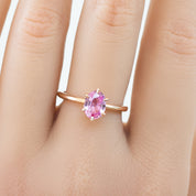 Floryn Ring, 1.23ct Sapphire, oval shape gemstone