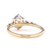 Estel Fleur Ring, 1.29ct Srilanka Sapphire, oval shape gemstone