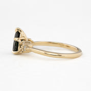 Teresa Ring, 1.37ct Teal Queensland Sapphire