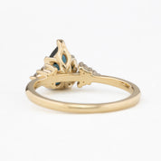 Teresa Ring, 1.37ct Teal Queensland Sapphire
