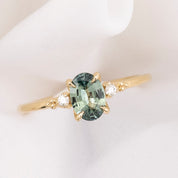 Estel Ring, 0.87ct Madagascar Sapphire, oval shape gemstone