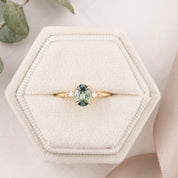 Estel Ring, 0.87ct Madagascar Sapphire, oval shape gemstone