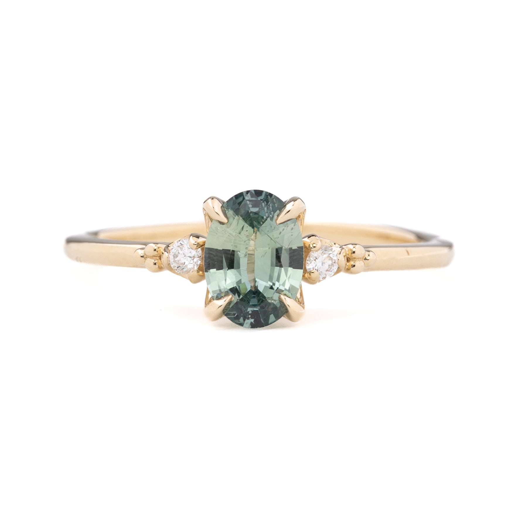 Estel Ring, 0.87ct Madagascar Sapphire, oval shape gemstone