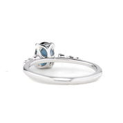 Estel Fleur Ring, 1.15ct Queensland Sapphire, oval shape gemstone