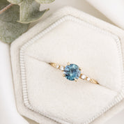 Estel Fleur Ring, 1.15ct Montana Sapphire