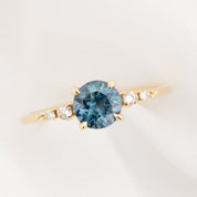 Estel Fleur Ring, 1.15ct Montana Sapphire