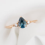 Estel Ring, 0.72ct Blue Montana Sapphire
