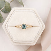 Agatha Ring, 0.75ct Montana Sapphire