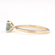 Sara Ring, 0.90ct Montana Sapphire, oval shape gemstone
