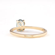 Sara Ring, 0.90ct Montana Sapphire, oval shape gemstone