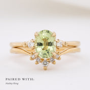 Estel Ring, 1.50ct Green Madagascar Sapphire