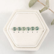 0.30ct Calibrated Round Madagascar Green Sapphires (4.0mm) CS216