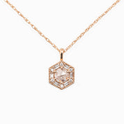 Lila Necklace, 0.30ct Rose-Cut Diamond (Charm Option)
