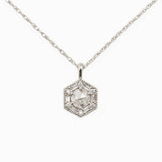 Lila Necklace, 0.30ct Rose-Cut Diamond (Charm Option)