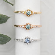 Agatha Ring, 0.15ct Montana Sapphire of your choice