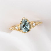 Agatha Ring, 0.91ct Montana Sapphire