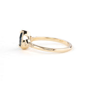 Agatha Ring, 0.85ct Blue Montana Sapphire