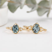 Agatha Ring, 0.85ct Blue Montana Sapphire