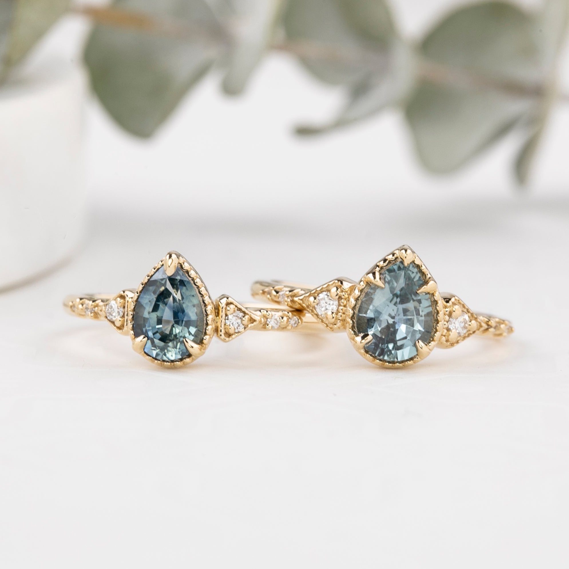 Agatha Ring, 0.85ct Blue Montana Sapphire