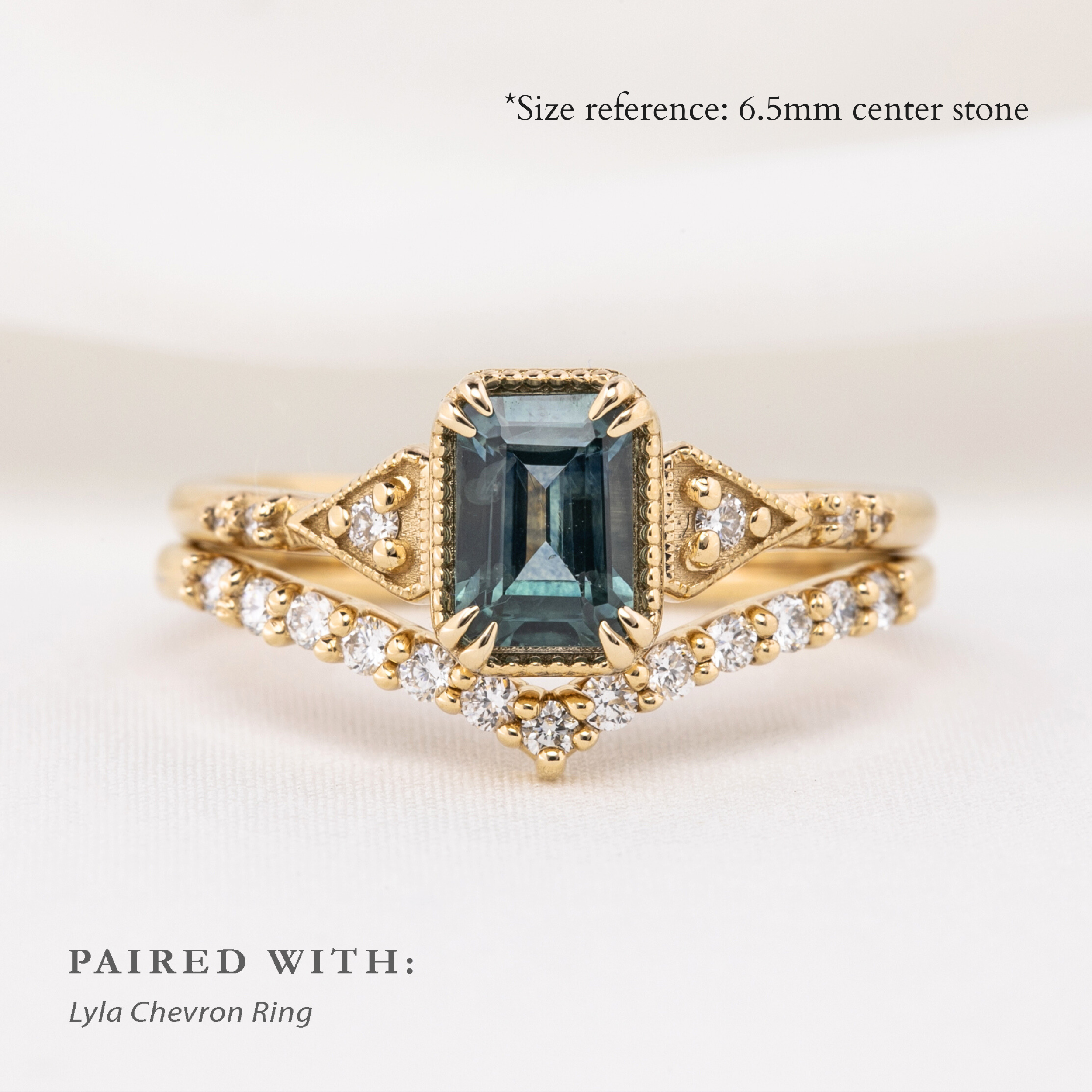 Agatha Ring, 1.38ct Light Blue Montana Sapphire