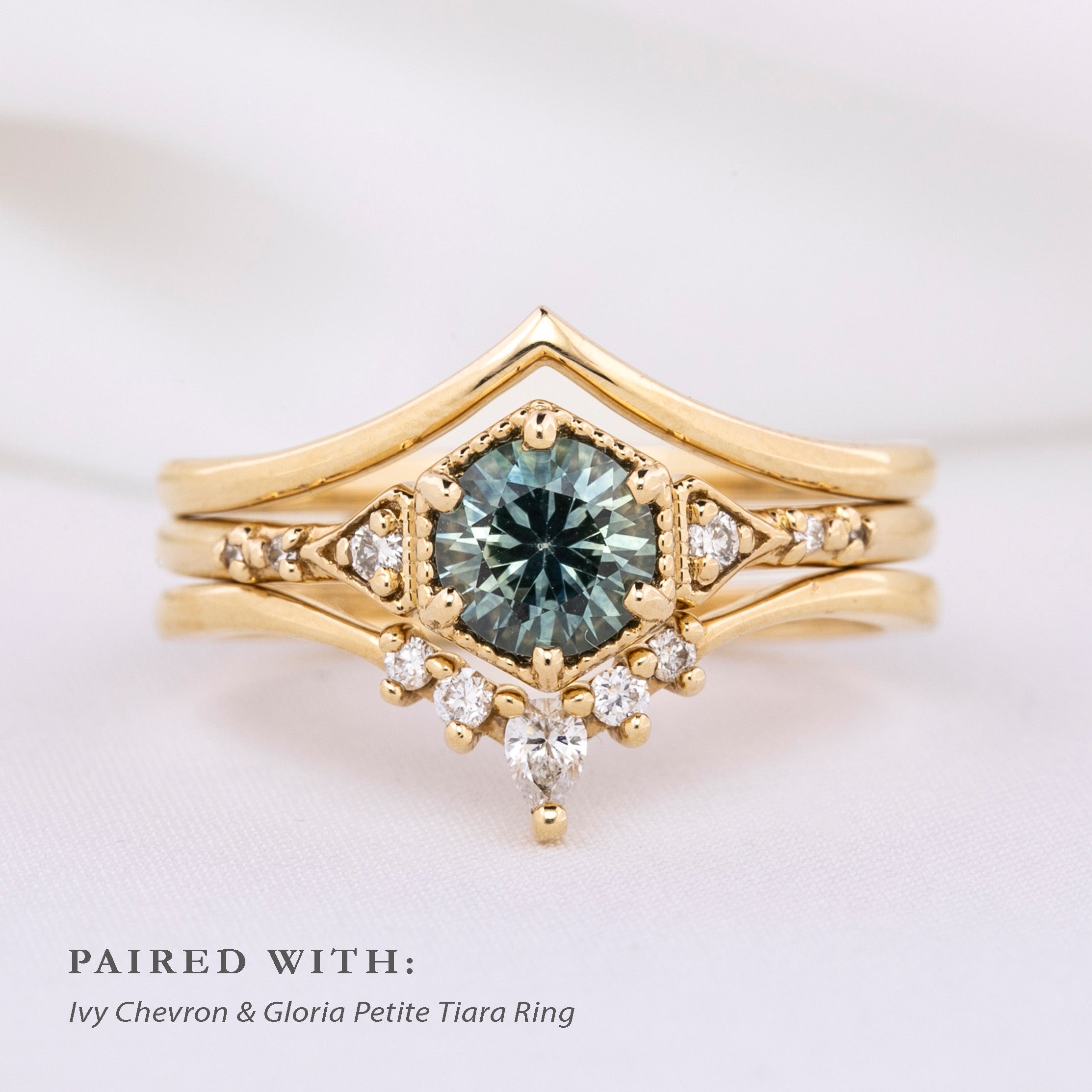 Agatha Ring, 0.70ct Montana Sapphire