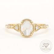 Agatha Oval Rose Cut Diamond Ring