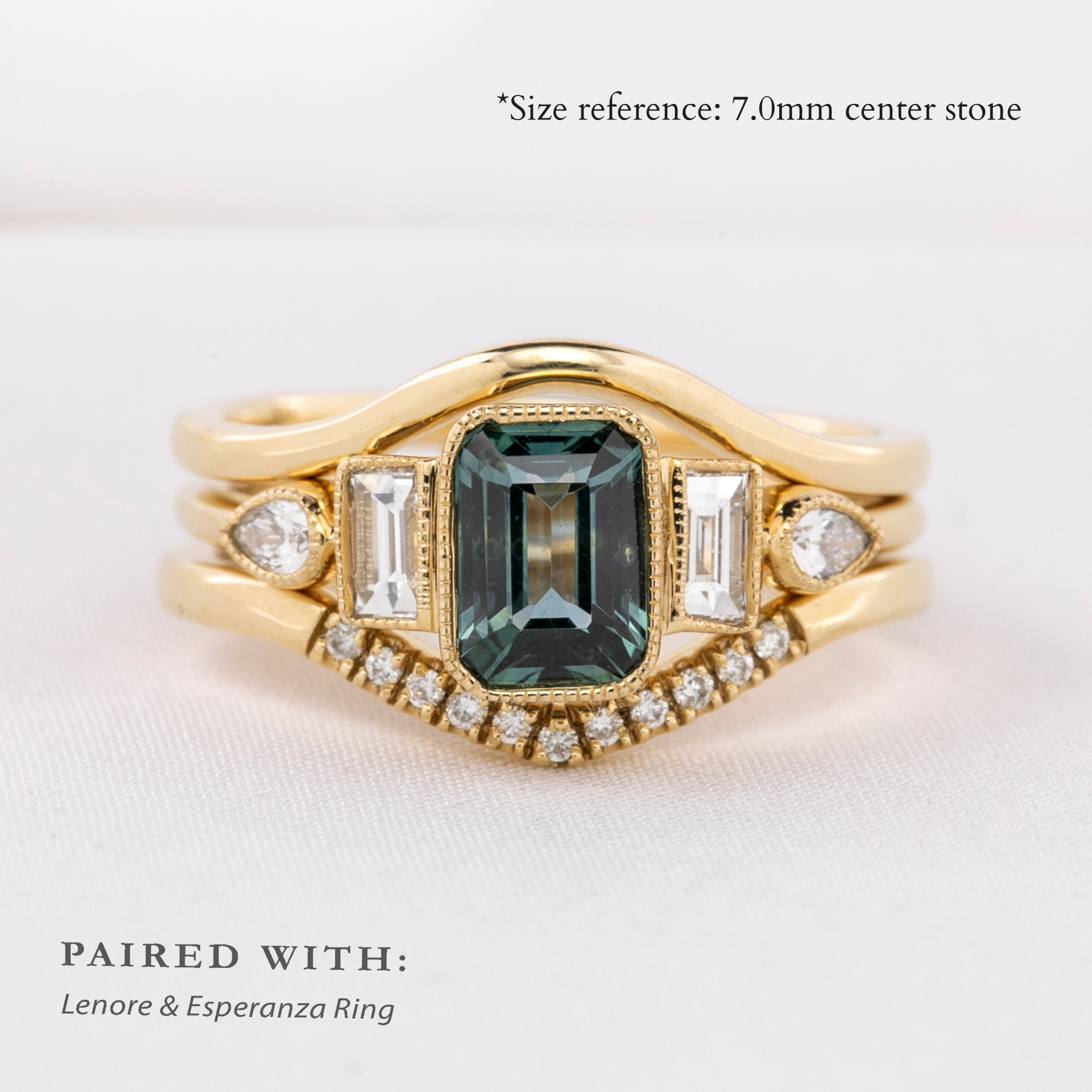 Edith Ring, 1.24ct Dark Blue Montana Sapphire