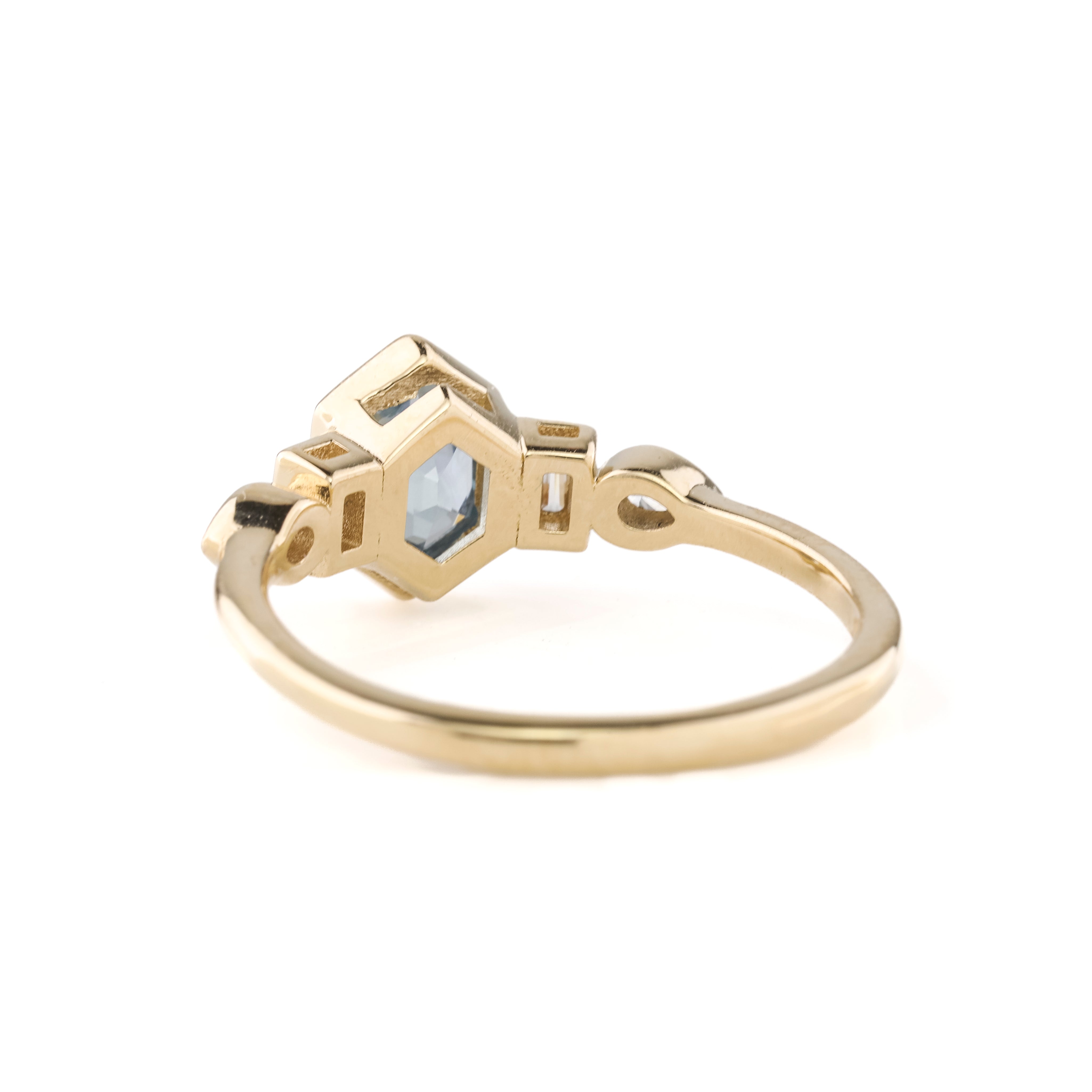 Edith Ring, 1.42ct Light Blue Montana Sapphire