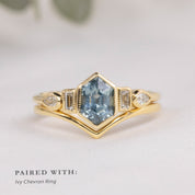 Edith Ring, 1.42ct Light Blue Montana Sapphire