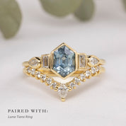 Edith Ring, 1.42ct Light Blue Montana Sapphire