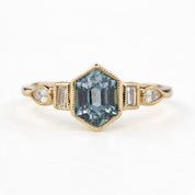 Edith Ring, 1.42ct Light Blue Montana Sapphire